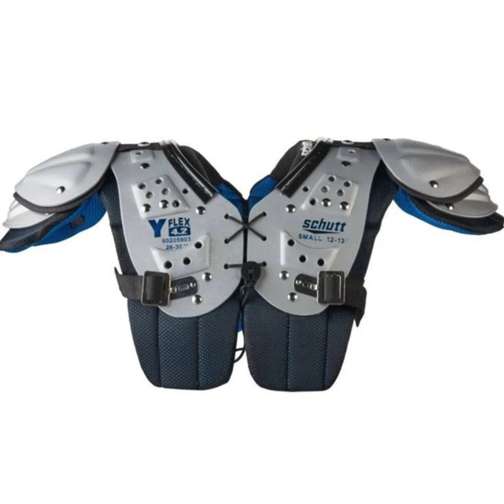 Schutt Grey Y Flex‎ 4.2 Shoulder Pads Size XSMALL 11-12" New With Tags